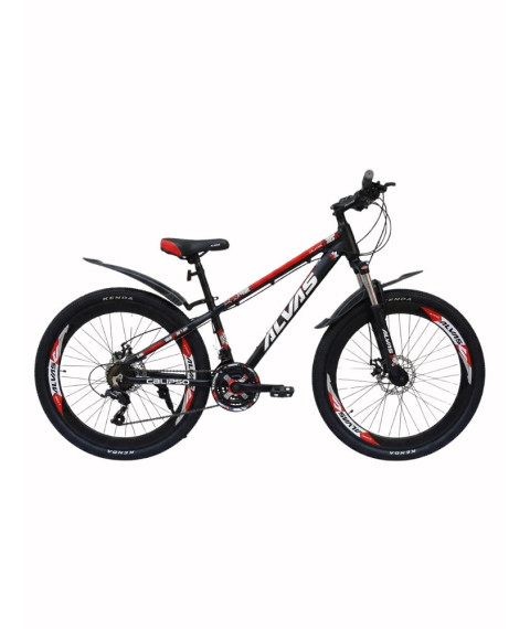 Bicicletă Alvas Calypso 26 inch, negru/roșu