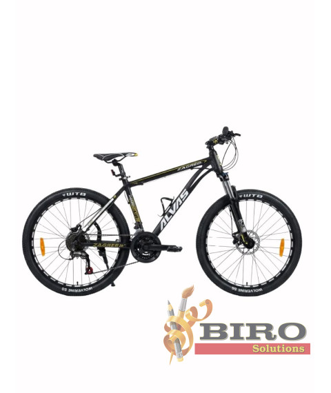 Bicicletă Alvas Zagreb 26 inch, negru/galben