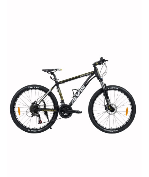 Bicicletă Alvas Zagreb 26 inch, negru/galben