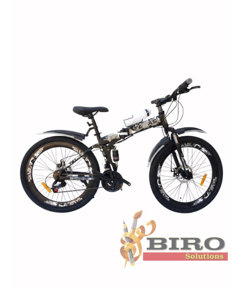Bicicletă Texas pliabilă 26 inch, gri