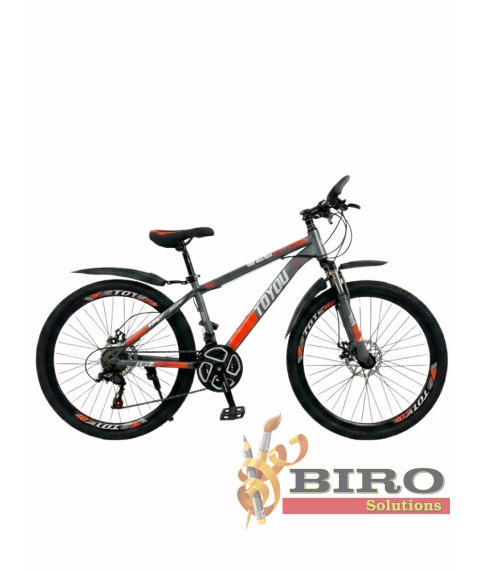 Bicicletă ToYou 26 inch, gri/portocaliu