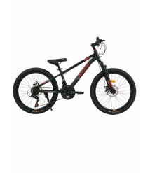 Bicicletă SKYS 22 inch cu viteze, negru