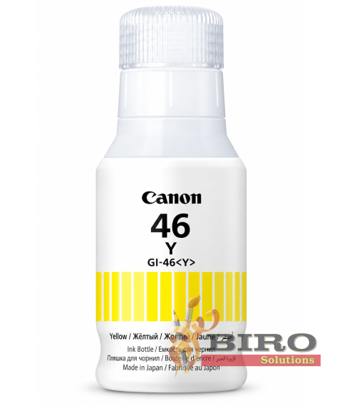 Cerneală Canon GI-46Y Yellow, 135 ml, pentru MAXIFY GX3040 / GX4040 / GX5040 / GX6040 / GX7040