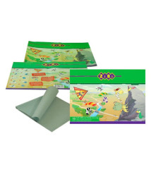 Peliculă autoadezivă pentru cărți, transparentă, 10 foi 50 × 36 cm / pachet