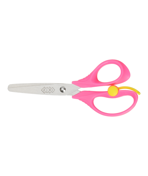  Foarfecă pentru copii BABY Line, 138 mm, cu arc, roz