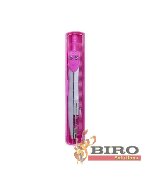 Compas ZI-BI Basis, în cutie din plastic, roz, ZB.5301BS-10