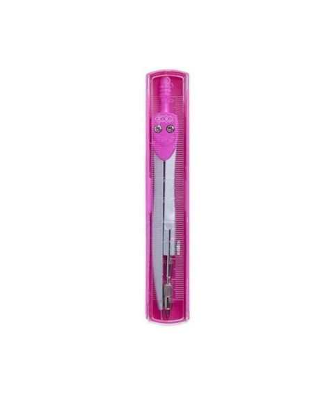 Compas ZI-BI Basis, în cutie din plastic, roz, ZB.5301BS-10