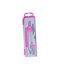 Set compas ZI-BI Basis, 4 piese, în cutie din plastic, roz, ZB.5303BS-10