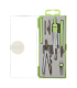 Set compas ZI-BI Basis, 7 piese, în cutie din plastic, verde
