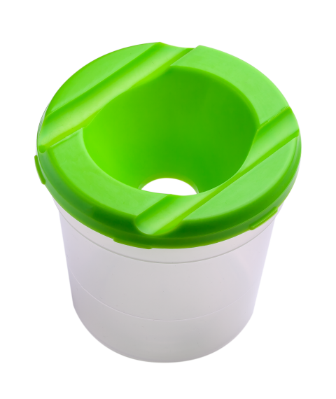 Pahar anti-vărsare pentru pictură, verde lime
