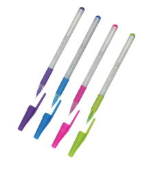 Pix cu ulei BERRY, 0.5 mm, albastru, corp alb perlat Kids Line