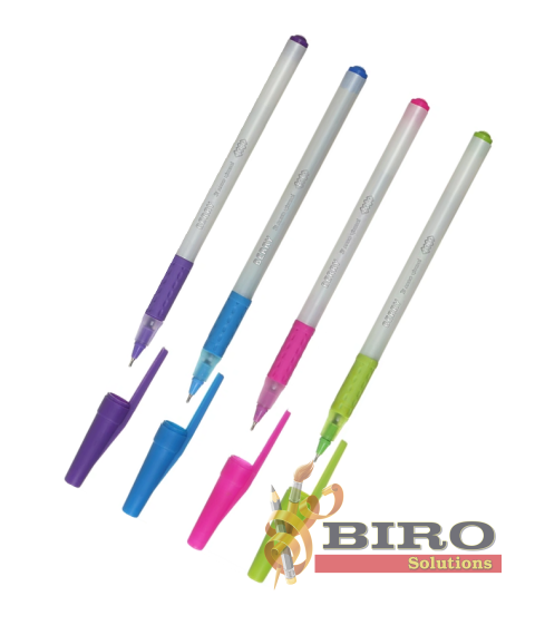 Pix cu ulei BERRY, 0.5 mm, albastru, corp alb perlat Kids Line