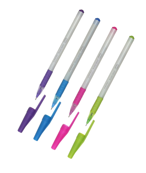 Pix cu ulei BERRY, 0.5 mm, albastru, corp alb perlat Kids Line