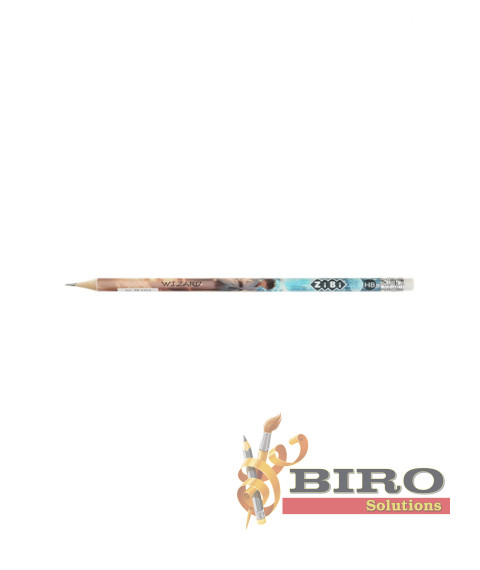 Creioane grafit HB ANIMEcu radieră tub ZIBI