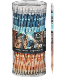 Creioane grafit HB ANIMEcu radieră tub ZIBI