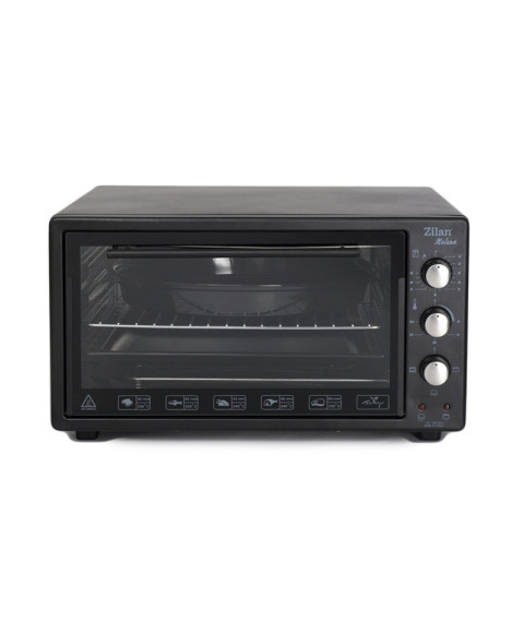 Cuptor electric Zilan ZLN3130 Helson, 45L, negru, tăvi incluse 