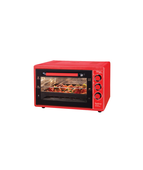 Cuptor electric Zilan ZLN5320 Gusto, 38L, roșu, tăvi incluse