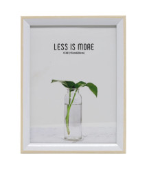 Ramă foto A5, plastic, art. 733, albă cu margine crem