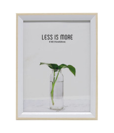 Ramă foto A5, plastic, art. 733, albă cu margine crem