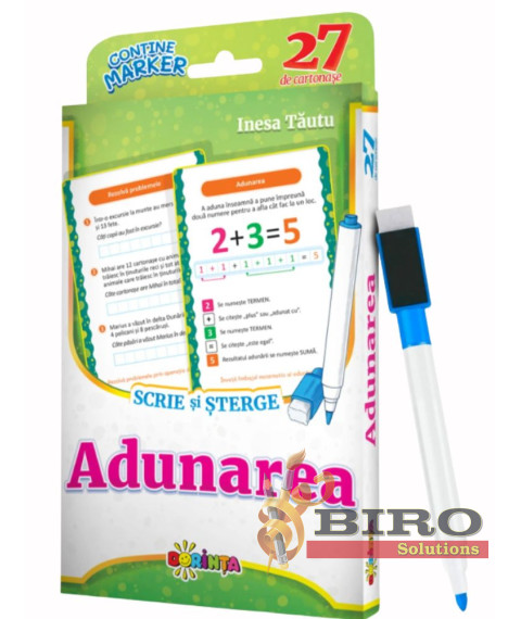27 de Cartonașe. Scrie și Șterge. Adunarea