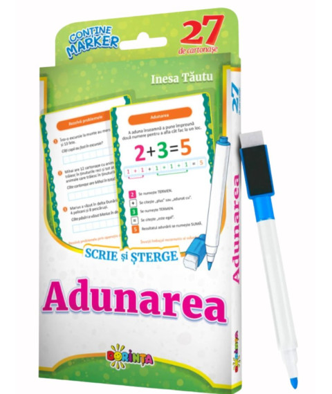 27 de Cartonașe. Scrie și Șterge. Adunarea