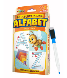 27 de cartonașe educative. De la punct la linie. Alfabet