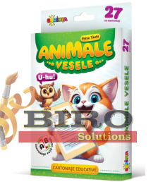 27 de Cartonașe Educative. Animale Vesele