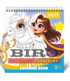 Anti-stress. Coloring book. Happy