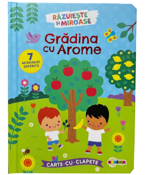 Carte cu Clapete. Grădina cu Arome (7 Mirosuri Diferite)