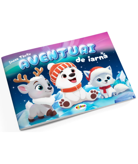Aventuri de iarnă. Citesc și colorez