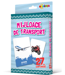 27 de cartonașe. Mijloace de transport