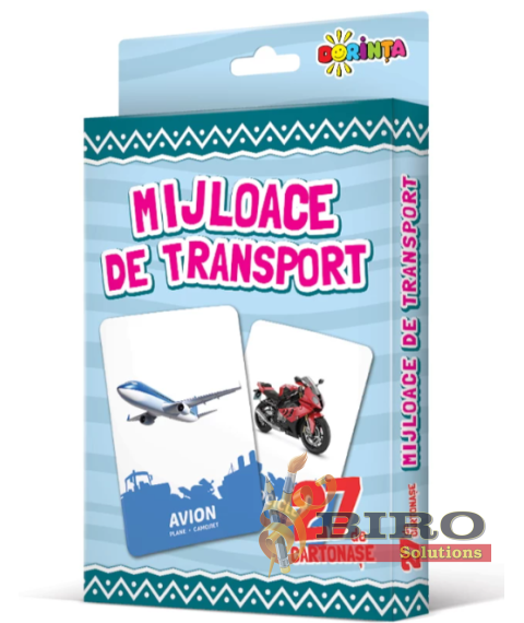27 de cartonașe. Mijloace de transport
