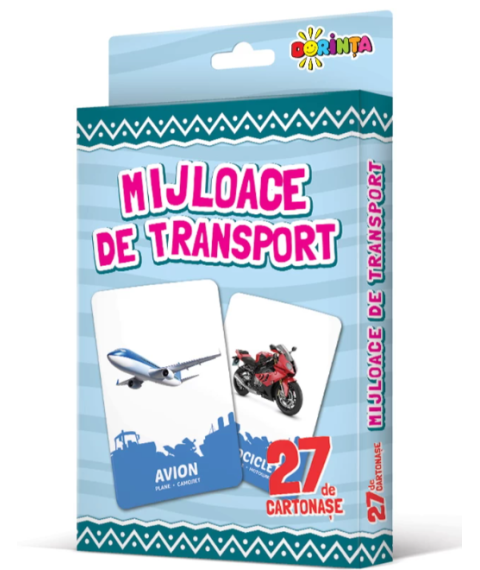 27 de cartonașe. Mijloace de transport