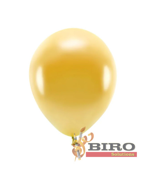 Set baloane 30 cm (12"), ECO metalic auriu, 10 bucăți