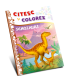 Citesc și colorez (pe silabe). Dinozauri