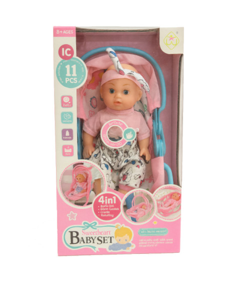 Păpușel cu accesorii, 29 cm, cod 942072