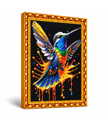 Mozaic cu diamante „Colibri neobișnuită”, 30 × 40 cm