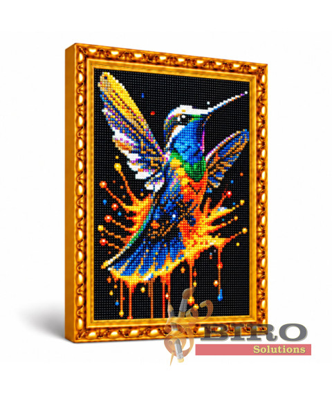 Mozaic cu diamante „Colibri neobișnuită”, 30 × 40 cm