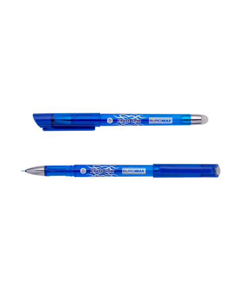 Pix gel cu radiera 0.5 mm BUROMAX,albastru