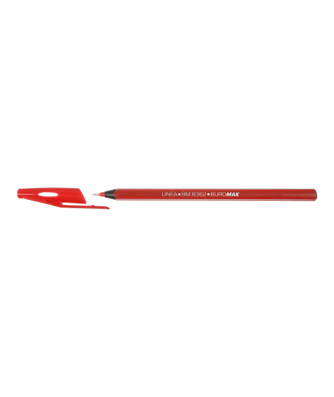 Pix cu ulei, LINEA, 0,5 mm, corp triunghiular Buromax,rosu
