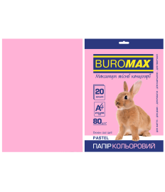 Hârtie color set 20 file pastelată A4 80 g, roz