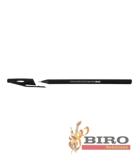 Pix cu ulei, LINEA, 0,5 mm, corp triunghiular Buromax,negru