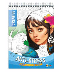 Anti-stress. Coloring book. Creativ
