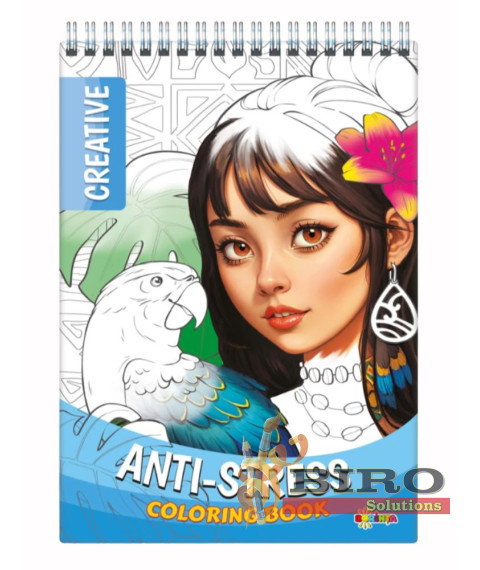 Anti-stress. Coloring book. Creativ