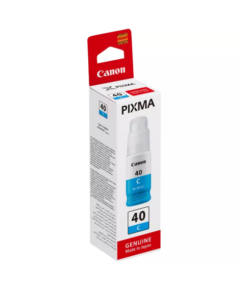Cerneală Canon GI-40C Cyan, 70 ml, pentru PIXMA G5040 / G6040 / G7040