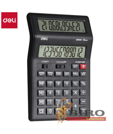 Calculator DELI M049, 12 digits, negru