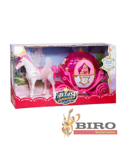 Set joacă caretă „Fantasy Carriage”, roz, cod 782003