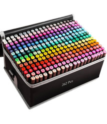 Marker Touch Set 262 culori / 2 capete (cutie textilă) T-262