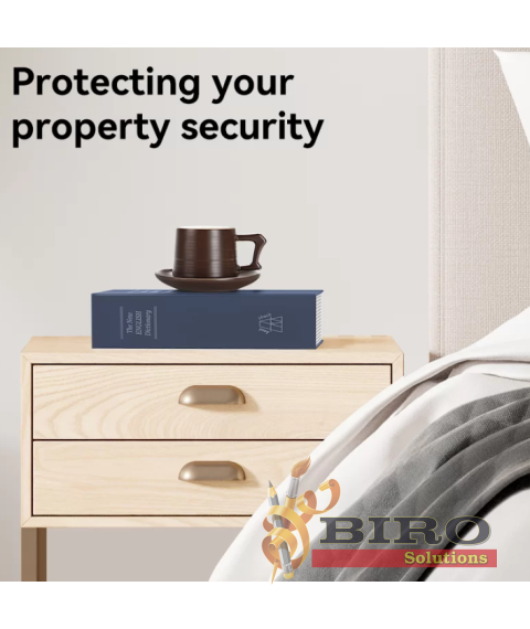 Safeu carte mecanic DELI T641, 240×155×55 mm, cu chei