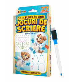 27 de cartonașe educative. De la punct la linie. Jocuri de scriere